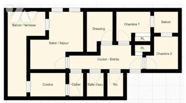 Calme et résidentiel. - Exclusivité de l'Etude Notariale Cheuvreux Rennes

Un appartement T3 ...