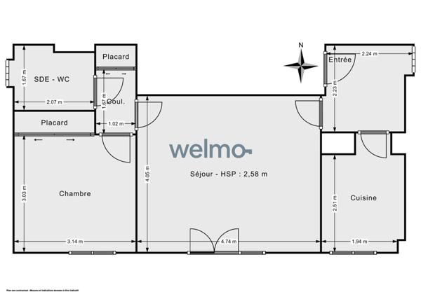 Appartement à vendre 2 pièces SAINT MAUR DES FOSSES (94)