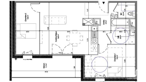Appartement à vendre 3 pièces 63 m² Riom