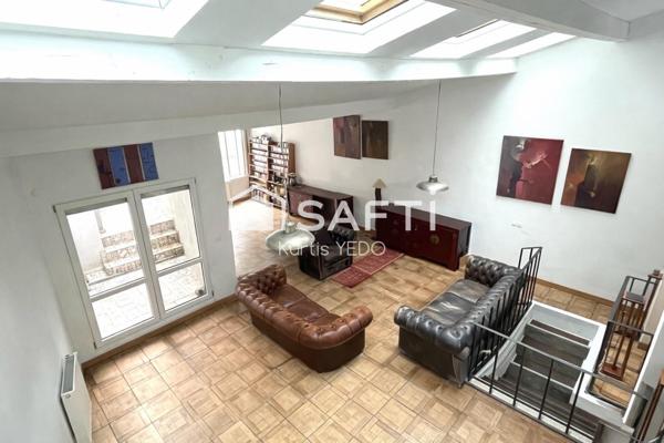 Loft d’exception avec jardin sans vis-à-vis et volumes rares