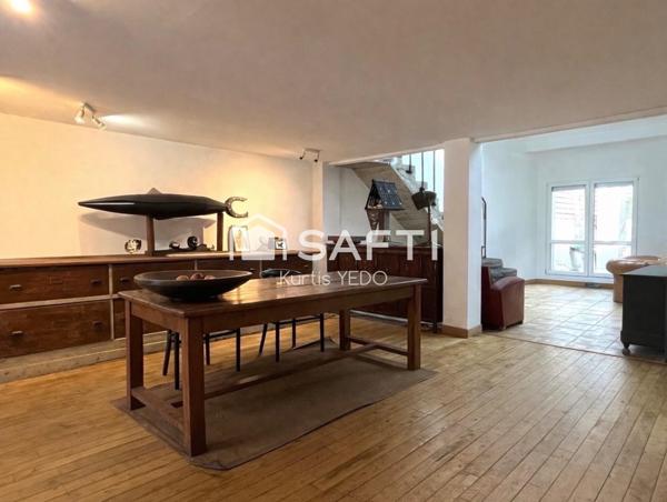Loft d’exception avec jardin sans vis-à-vis et volumes rares