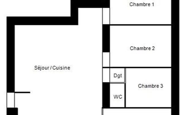 Maison à louer    4 pièces • 70,75 m2 Laon