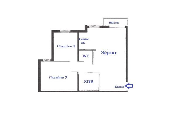 Appartement 3 pièces - 62 m²