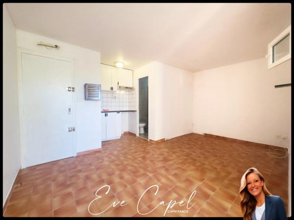 Appartement à vendre 2 pièces LE CAP D'AGDE (34) - En face du Centre Port - T2 avec terrasse couverte sans vis-à-vis + parking privatif