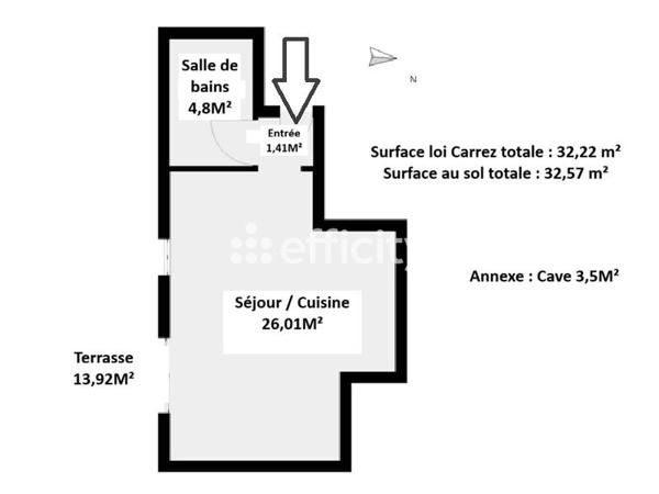 Appartement
         1 pièce
        - 32 m² Exclusivité 400 000 € *