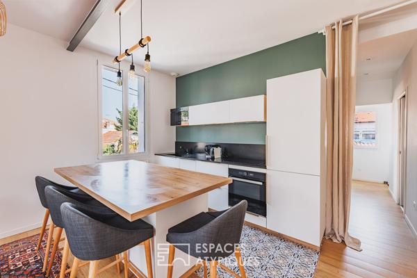 Dernier étage baigné de lumière au coeur d’Arcachon