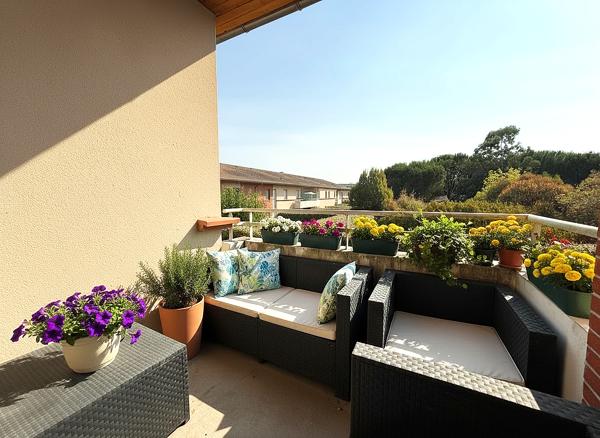 Appartement Toulouse 2 pièces avec terrasse et parking