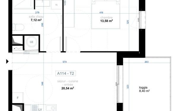 Appartement à vendre    2 pièces •  Narbonne