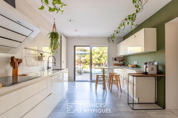 L’exception : belle maison bourgeoise et son extension contemporaine en coeur de ville