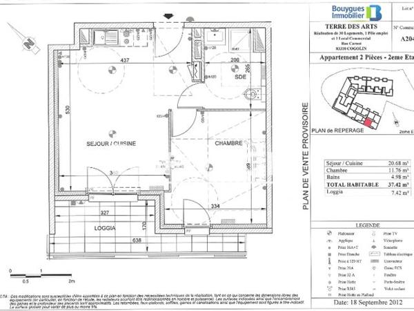 À vendre Appartement 2 pièces 37.63 m² - Cogolin 83310
