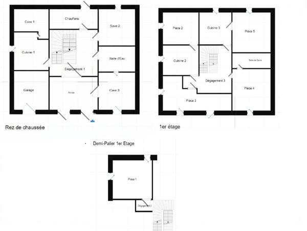 70400 HERICOURT - MAISON 8 PIECES - 5 CHAMBRES - GROS POTENTIEL