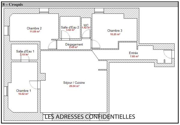 CHARBONNIERE - Appartement T4 de charme avec parkings - 79.20m² - 1600 € hors charges.