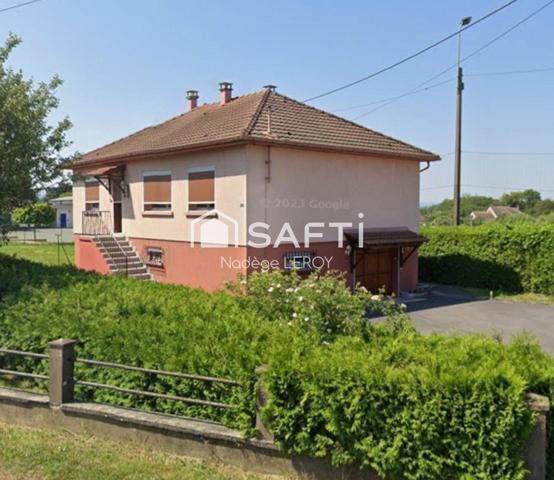 Maison sur sous-sol, trois chambres sur 10 ares 55