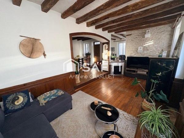 Maison de bourg 128m² - 3 chambres - aucuns travaux à prévoir - Terrain de 238m²