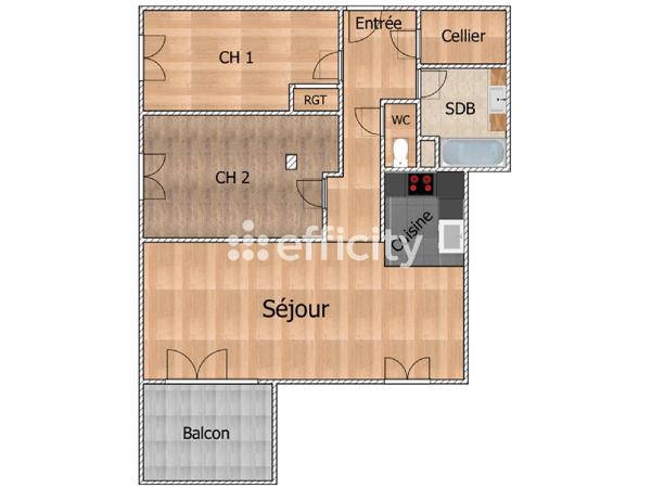 Appartement
         3 pièces
        - 67 m² Exclusivité 185 000 € *
