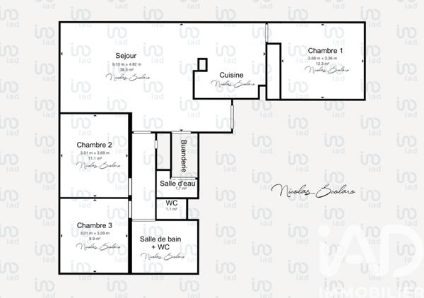 Appartement à vendre 4 pièces 91 m² Cavaillon