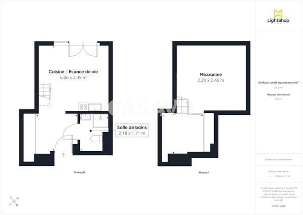 Vente Appartement 1 pièce de 30m² - 92600 Asnières-sur-Seine