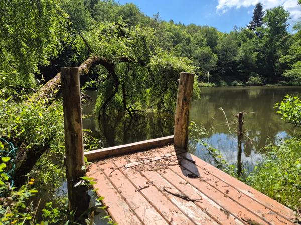 Deux beaux étangs, 6500 m2 d'eau pour pêche et loisirs sur un espace total de deux hectares de terrains