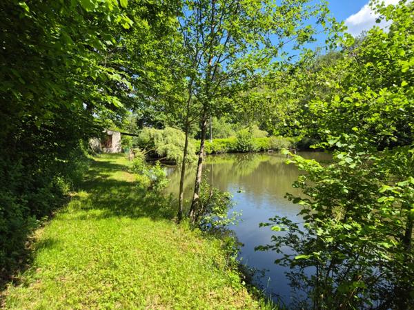 Deux beaux étangs, 6500 m2 d'eau pour pêche et loisirs sur un espace total de deux hectares de terrains