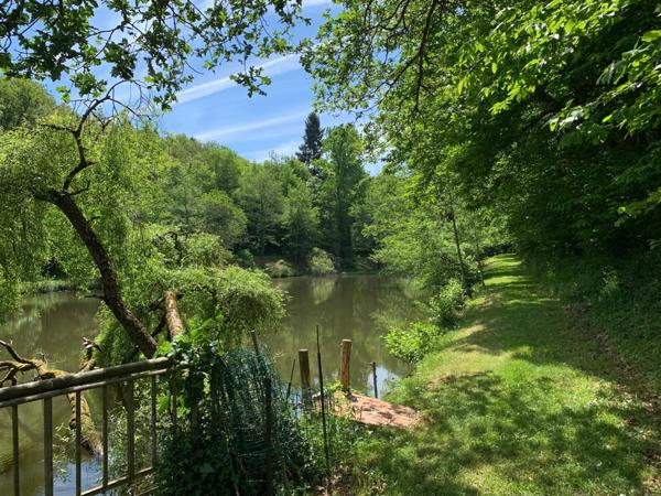 Deux beaux étangs, 6500 m2 d'eau pour pêche et loisirs sur un espace total de deux hectares de terrains
