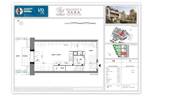 Maison 3 pièces de 89 m² à Sennecey-lès-Dijon (21800)