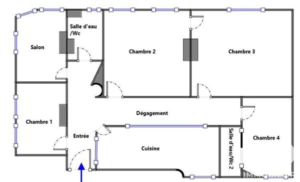 Location appartement 5 pièces 102 m² Reims