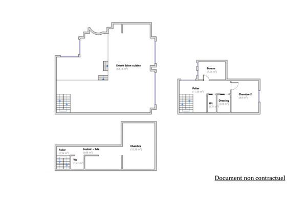 Ancien studio photo transformé en triplex à Marcadet – Poissonniers