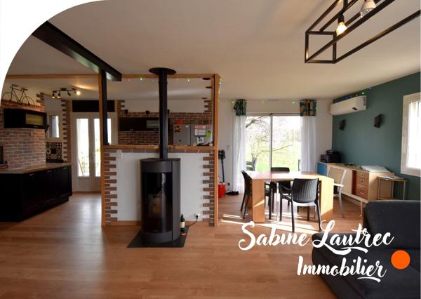 Réalmont (81120) Maison familiale – Jardin arboré - transports en commun à proximité