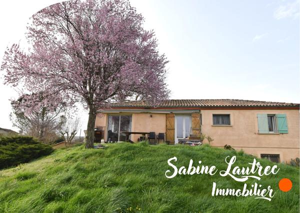 Réalmont (81120) Maison familiale – Jardin arboré - transports en commun à proximité