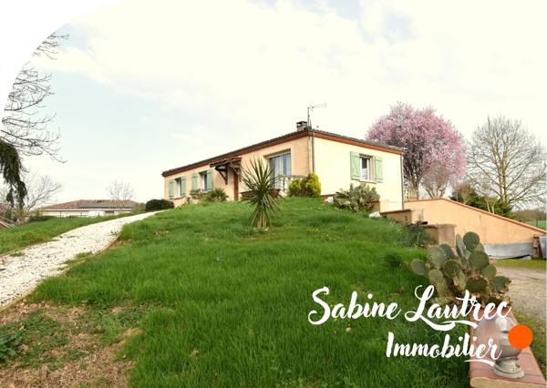 Réalmont (81120) Maison familiale – Jardin arboré - transports en commun à proximité