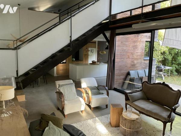 Maison d'architecte en bois 4 chambres