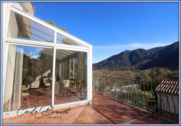 Belle villa 4 faces sur 1464m2 de terrain à vendre 7 pièces ARLES SUR TECH (66)