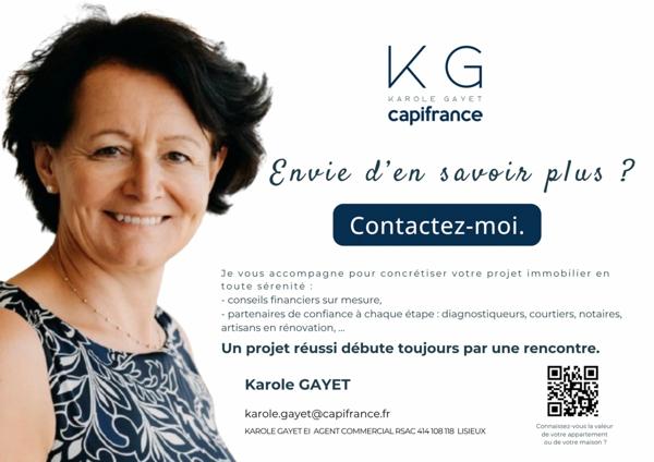 Trouville-sur-Mer, appartement à vendre 42 m² 1 chambre, au calme à deux pas de la plage et de la rue des Bains