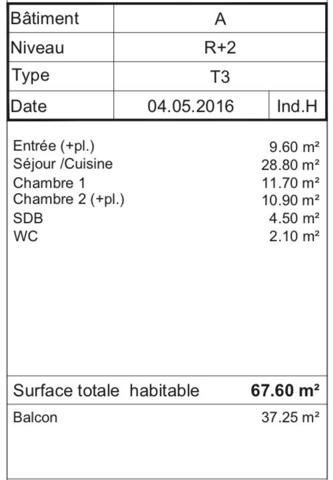 Votre appartement T3 avec une Terrasse de 37m2