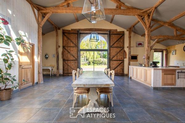 Grange d’exception et longère du XVIIe siècle sur 8 hectares