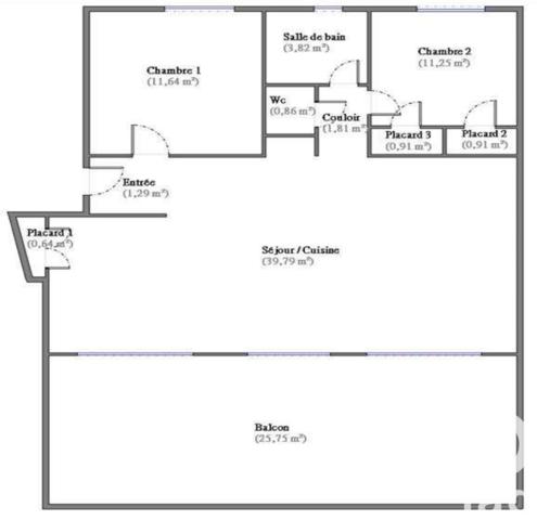 Appartement à vendre 3 pièces 73 m² Lourdes