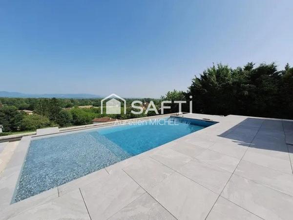 Villa avec magnifique vue sur le Bugey et prestations hautes gammes