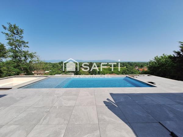 Villa avec magnifique vue sur le Bugey et prestations hautes gammes