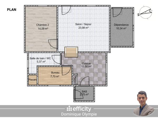 Maison
         3 pièces
        - 64 m² 129 000 € *
