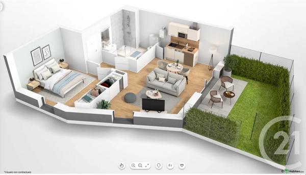 Appartement F2 à vendre  2 pièces - 45,84 m 2   ARZON  - 56