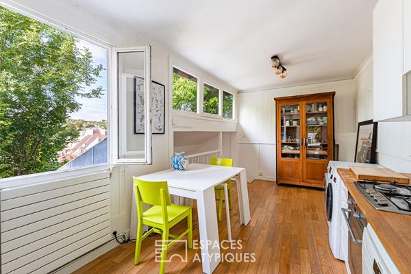 Maison et ses terrasses dans un écrin de verdure à Sèvres Rive-Gauche