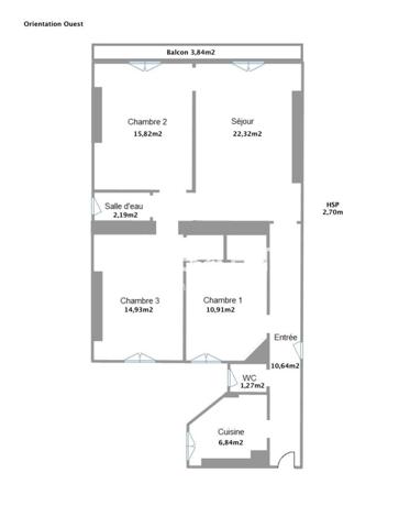 Appartement de charme 4 pièces – 85 m² – Vue imprenable sur le parc de la Villette
