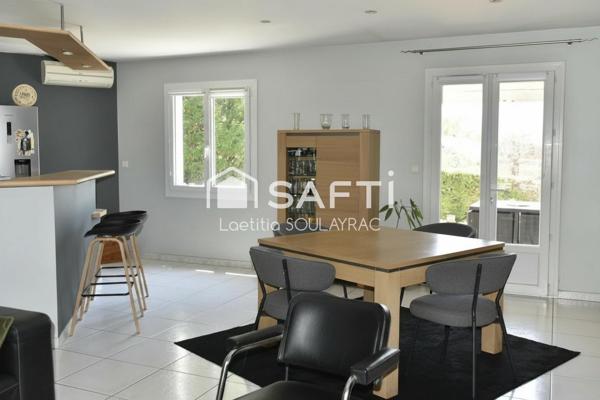 Villa 108 m² avec garage et jardin.