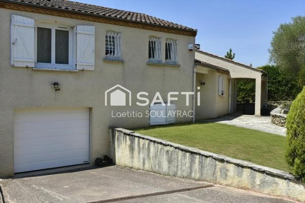 Villa 108 m² avec garage et jardin.