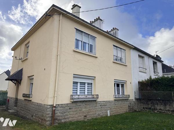 A VENDRE 56 VANNES EST Secteur Casernes, maison 1957, 4 chambres, jardin 472 m²