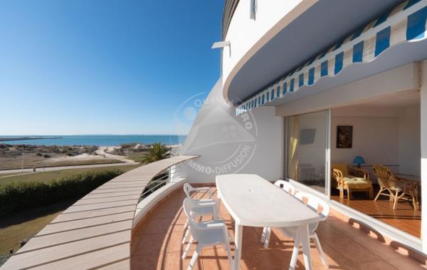 Vente Studio Cabine terrasse vue mer + parking Le grau-du-roi