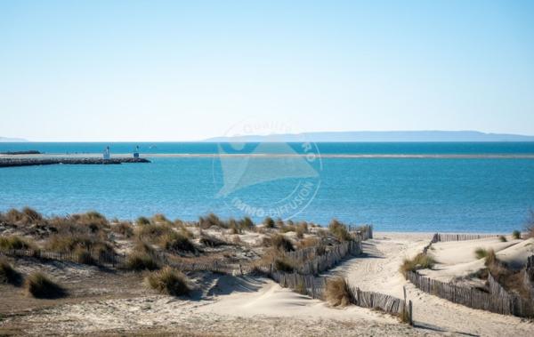 Vente Studio Cabine terrasse vue mer + parking Le grau-du-roi