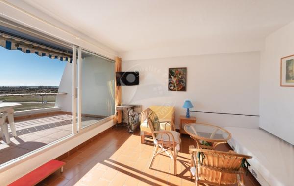 Vente Studio Cabine terrasse vue mer + parking Le grau-du-roi