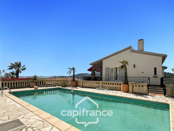 Maison à vendre 8 pièces HYERES (83)- Vue mer panoramique Exceptionnel - Double garage - Ascenseur