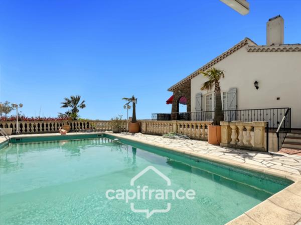 Maison à vendre 8 pièces HYERES (83)- Vue mer panoramique Exceptionnel - Double garage - Ascenseur
